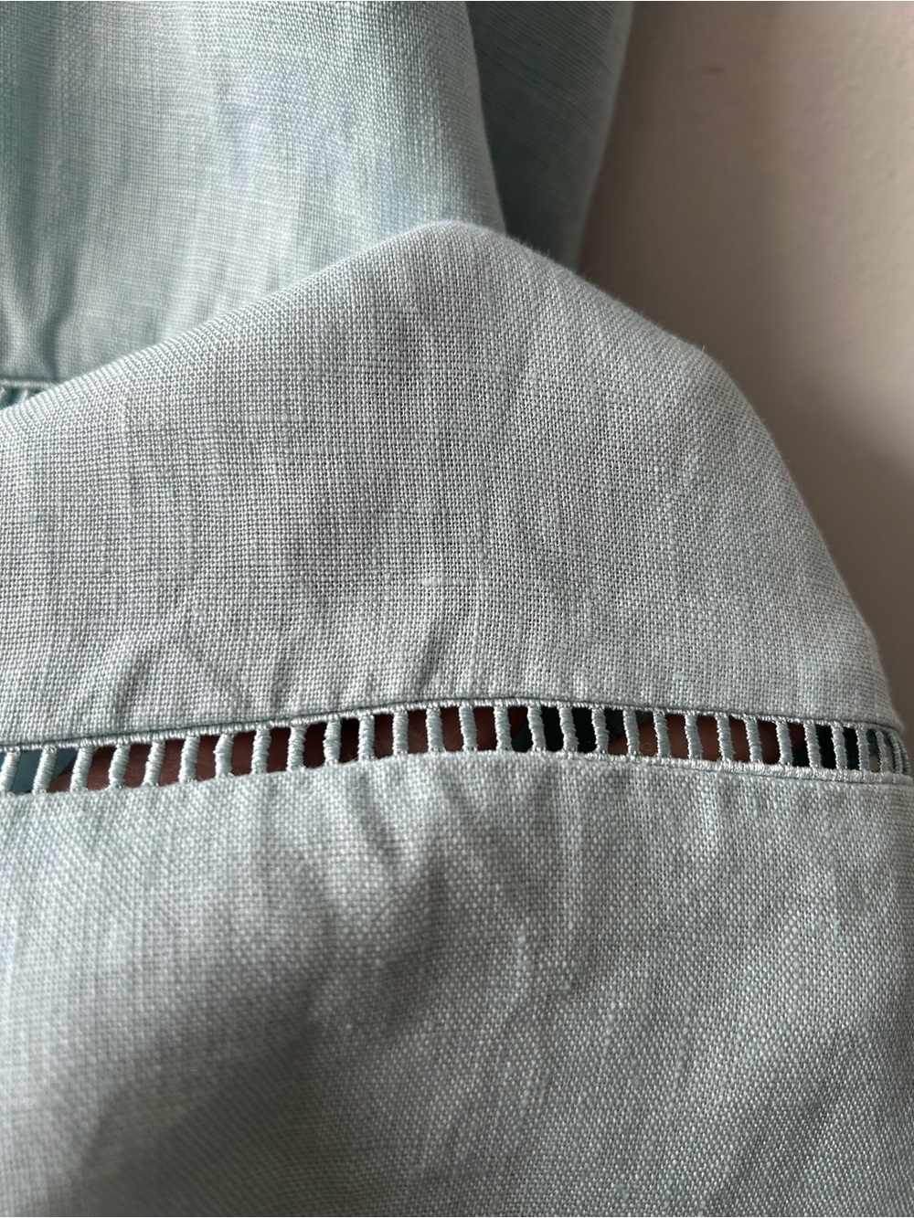 Reformation Everett 100% Linen Midi Dress in Aquamarine - Picture 5 of 15